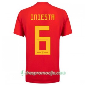 Španjolska Dres A_Iniesta 6 Ženska Domaći Svjetsko prvenstvo 2018